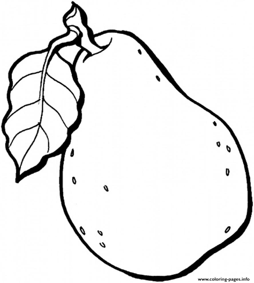 Fruit S Printable Pear8233 coloring