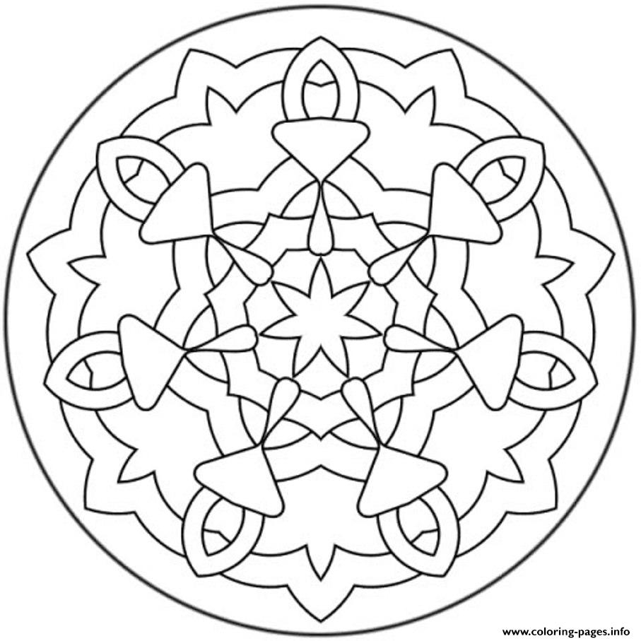 Free Mandala Sb460 coloring