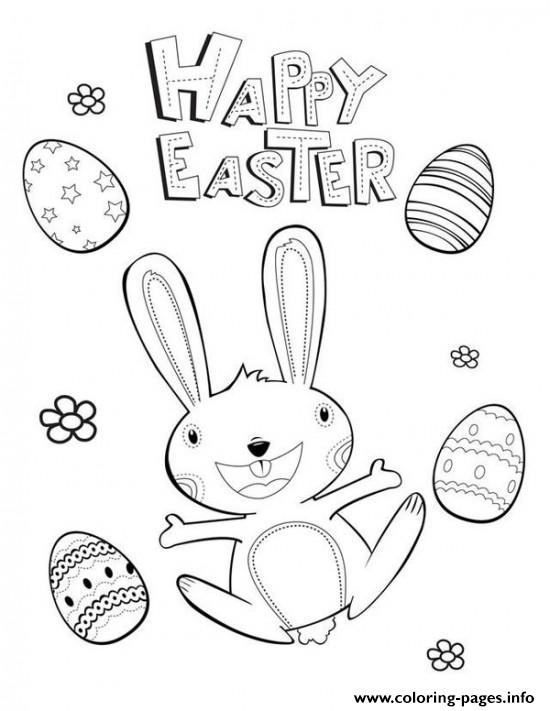 Print Happy Easter Picture coloring