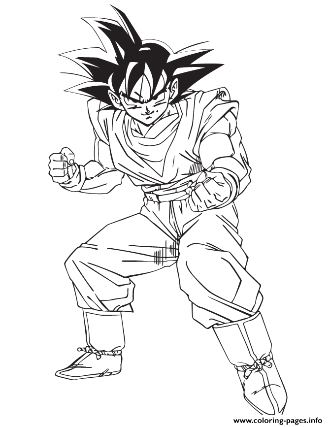 Download Dragon Ball Goku Coloring Page Coloring Pages Printable