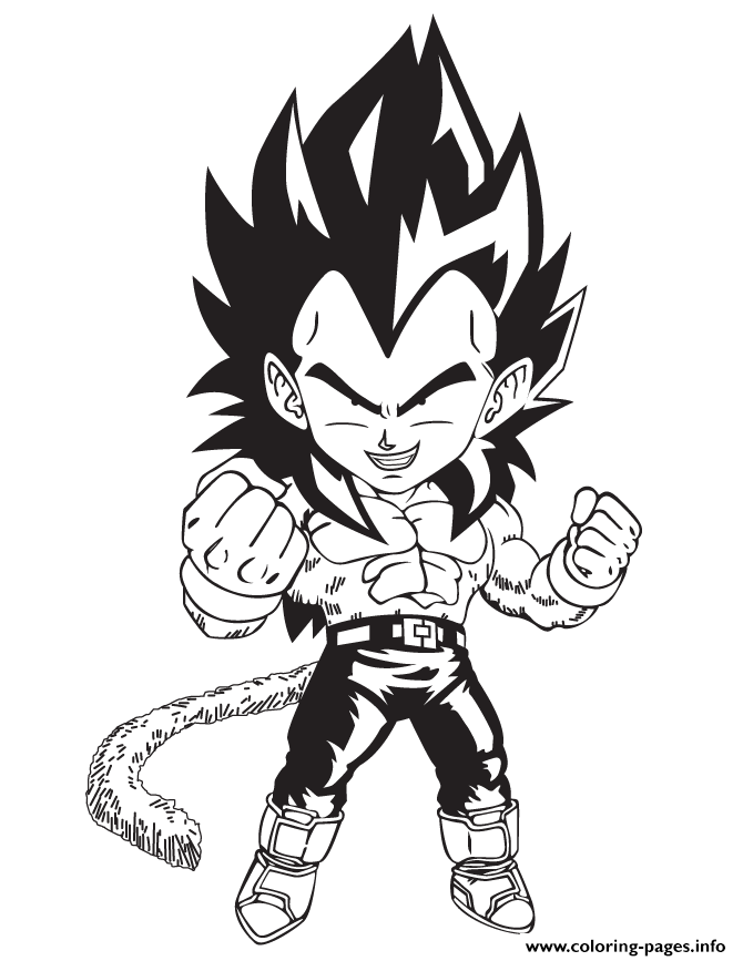 Dragon Ball Z Online Coloring Page coloring