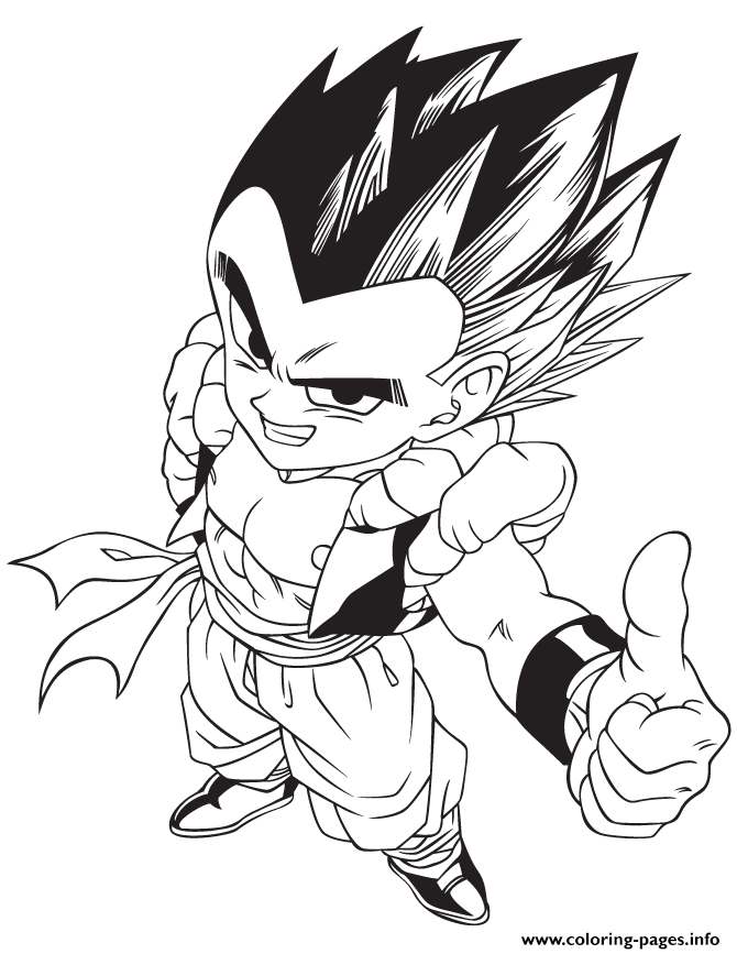 Dragonball Z Pictures Coloring Page coloring