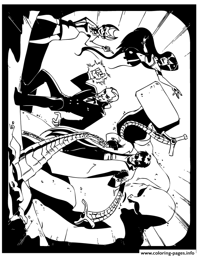 Spider Man Villains Colouring Page coloring