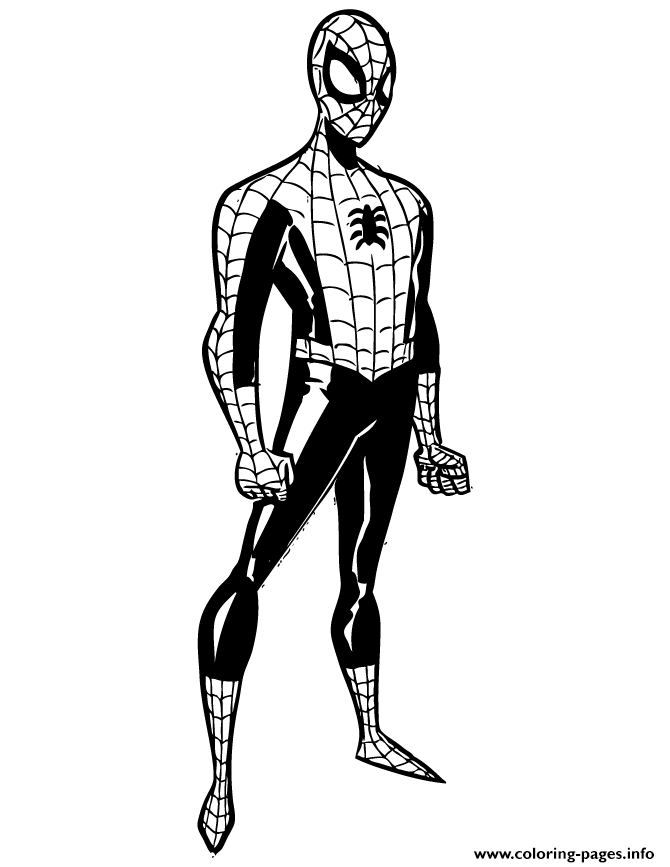 48 Coloring Pages Spiderman Download Free Images