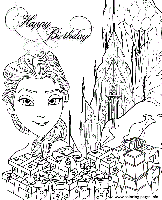 Gambar Frozen Ice Castle Coloring Page Glum Elsa di Rebanas - Rebanas