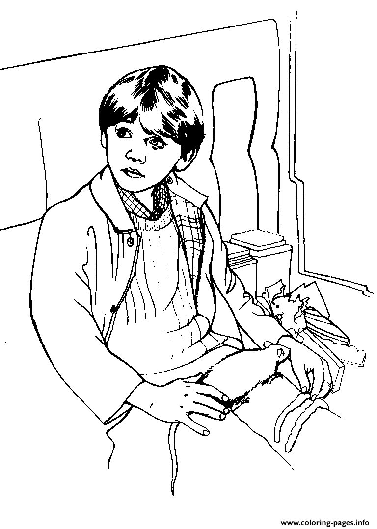 Harry Potters Ron Weasley coloring