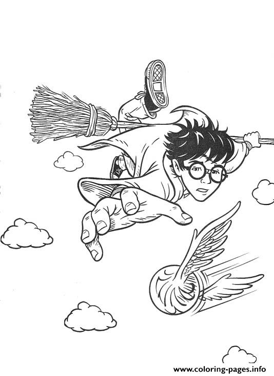 Harry Potters Quidditch Coloring Pages Printable