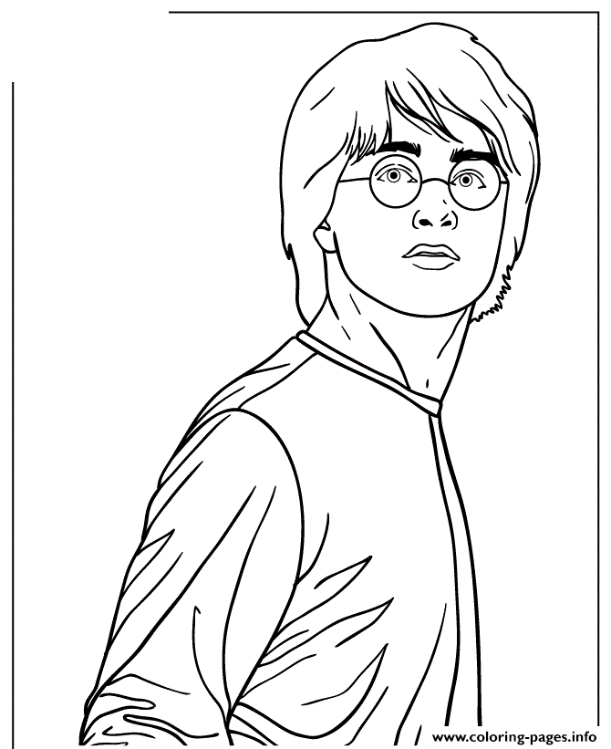 Download Harry Potter Anime Coloring Pages Printable