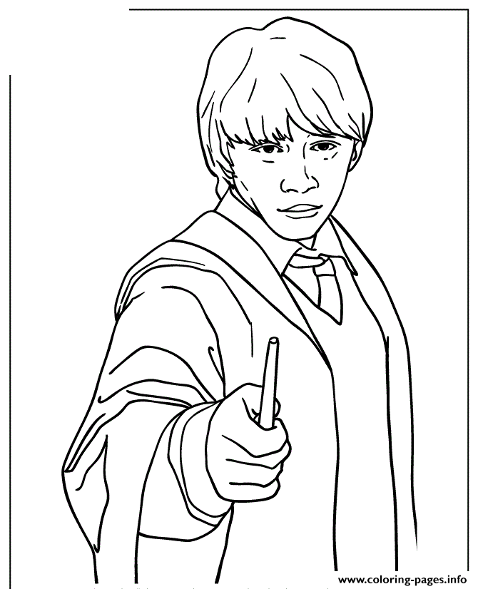 Ronald Weasley From Harry Potter Series coloring