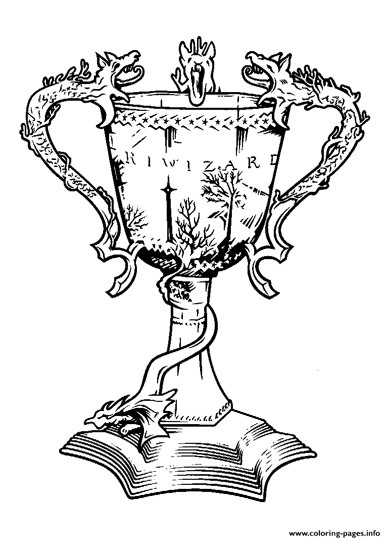 Harry Potters Triwizard Cup coloring