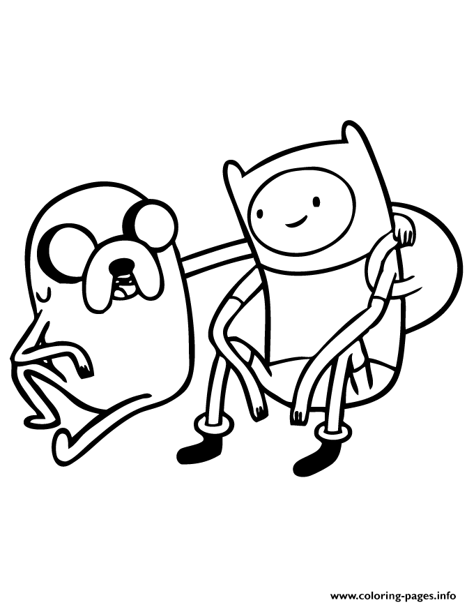 Adventure Time With Finn And Jake coloring