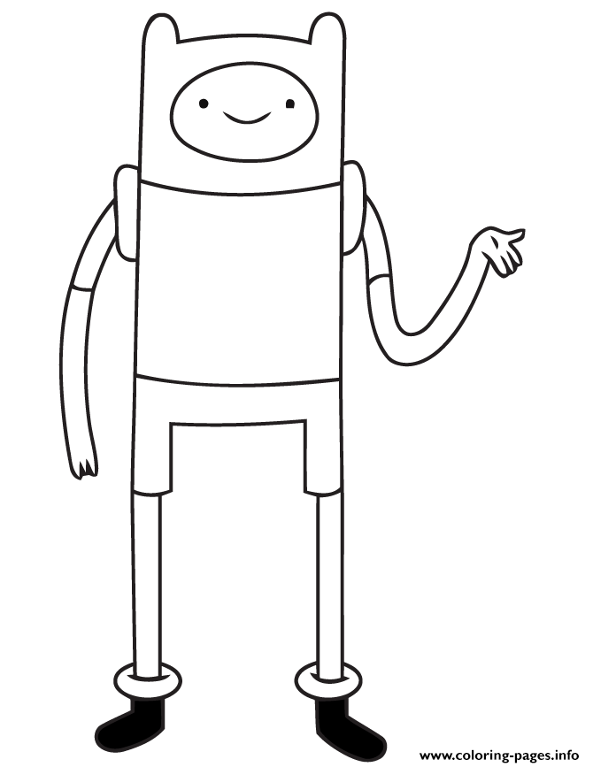 Finn From Adventure Time coloring