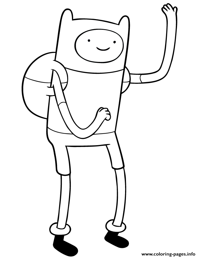 Adventure Time Finn coloring