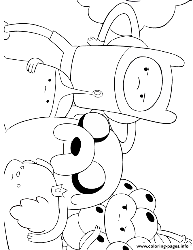 Cartoon Network Adventure Time Coloring Pages Printable