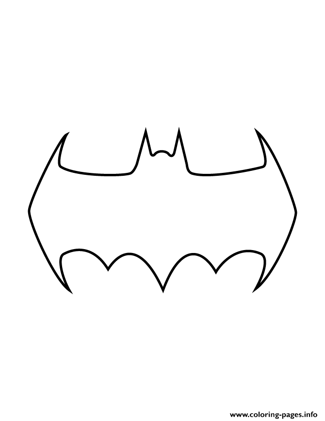 Batman Stencil 7 Coloring page Printable