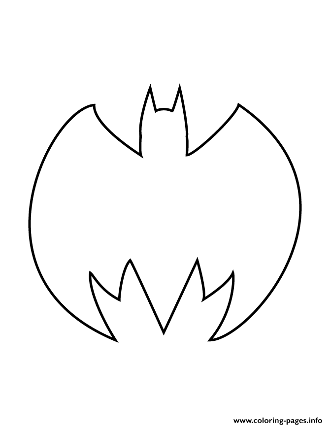 Batman Stencil 8 Coloring page Printable