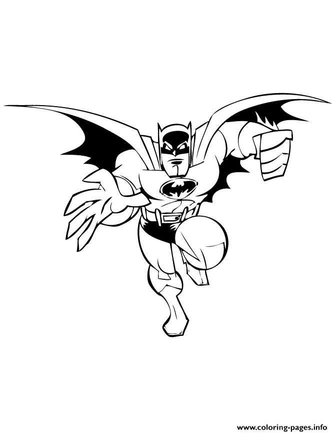 Batman Superhero Coloring page Printable
