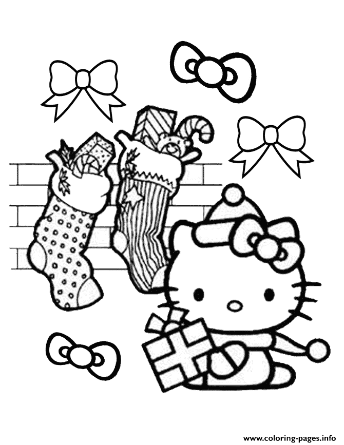 Hello Kittys Gifts coloring