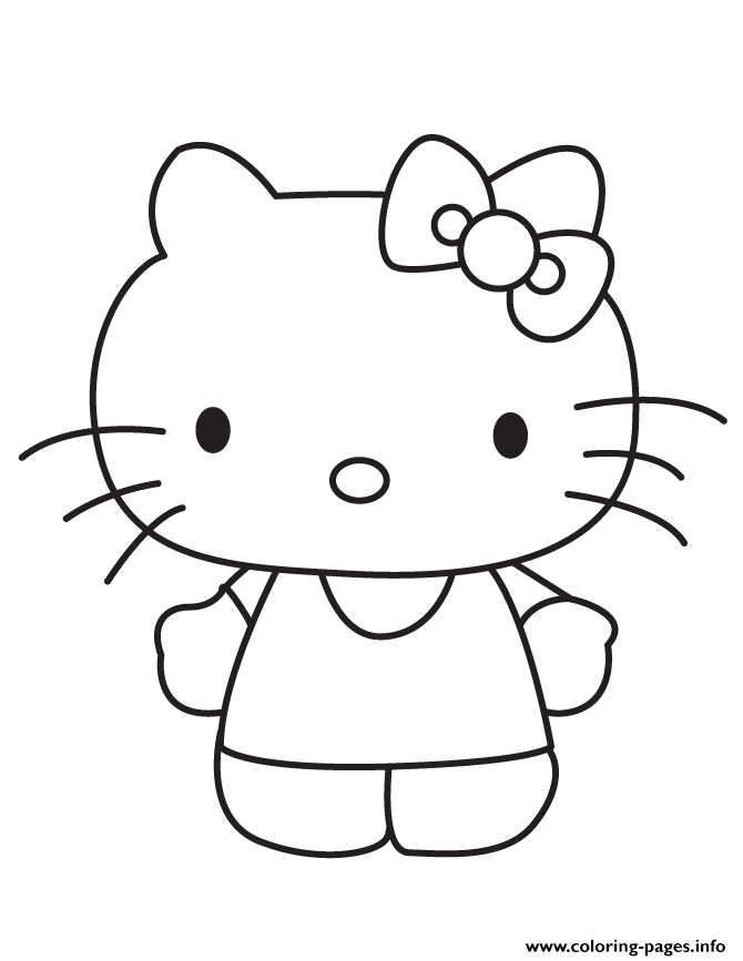 Hello Kitty For Girls coloring pages