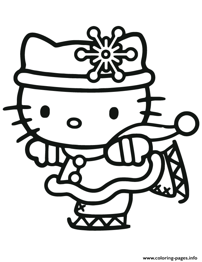 iceskating coloring pages