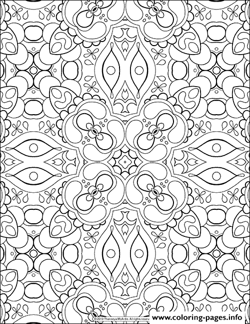 Free Adult Abstract Pattern coloring