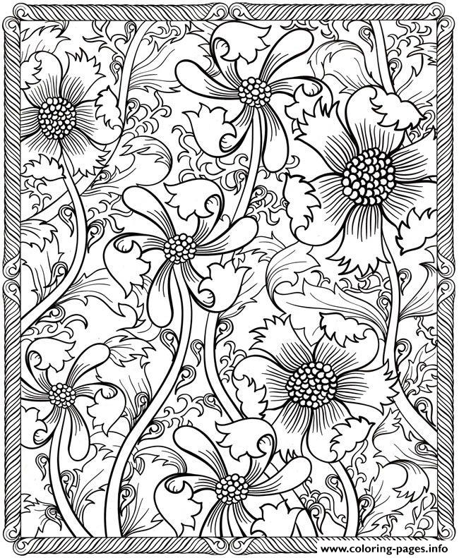 Flower For Kids And Moms coloring