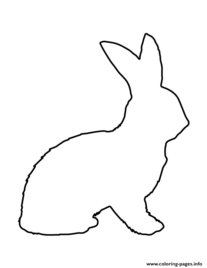 Cute Rabbit Stencil coloring
