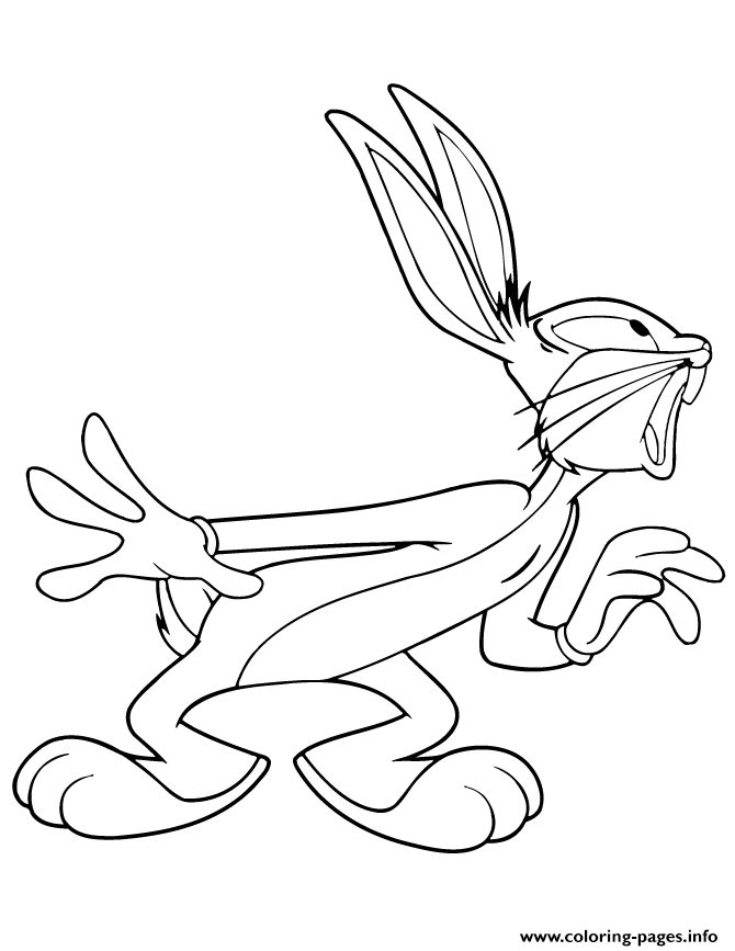 Cute Bugs Bunny Cartoon coloring