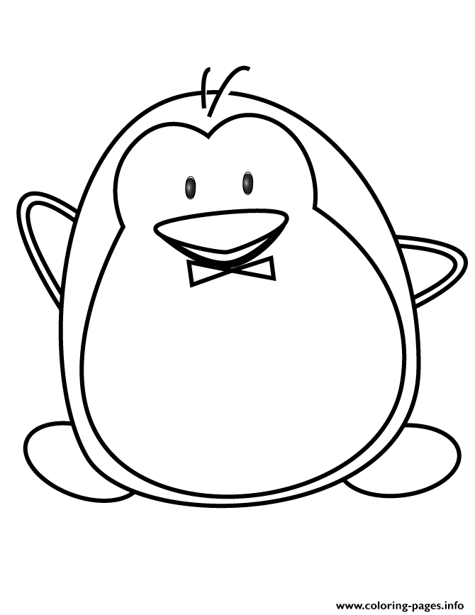 Cute Penguin Cartoon coloring