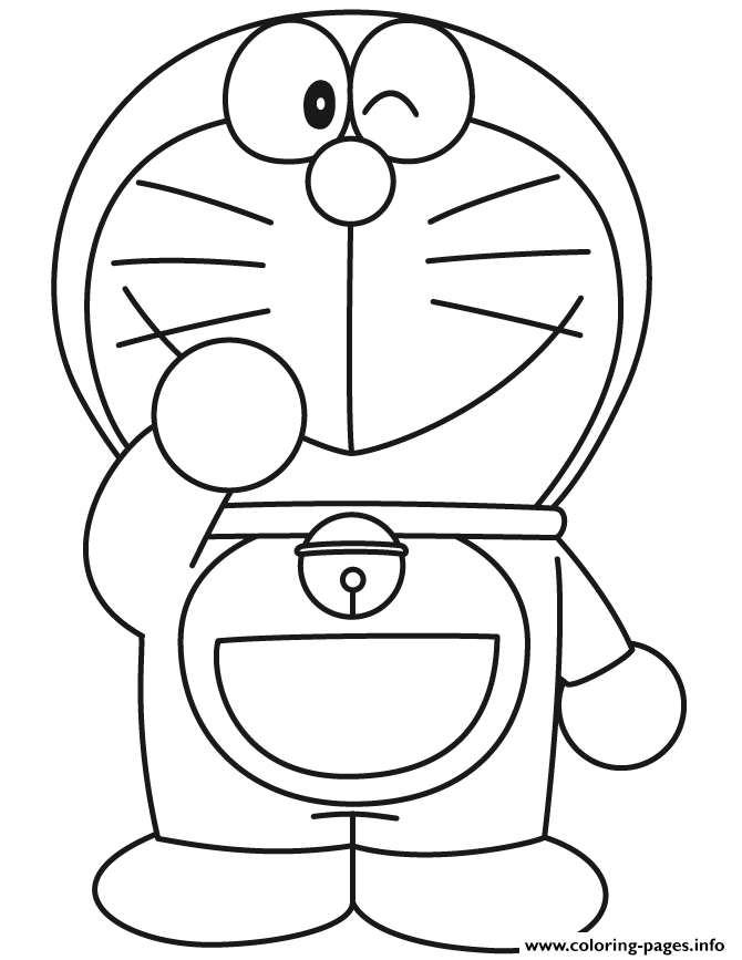 Cute Doraemon coloring