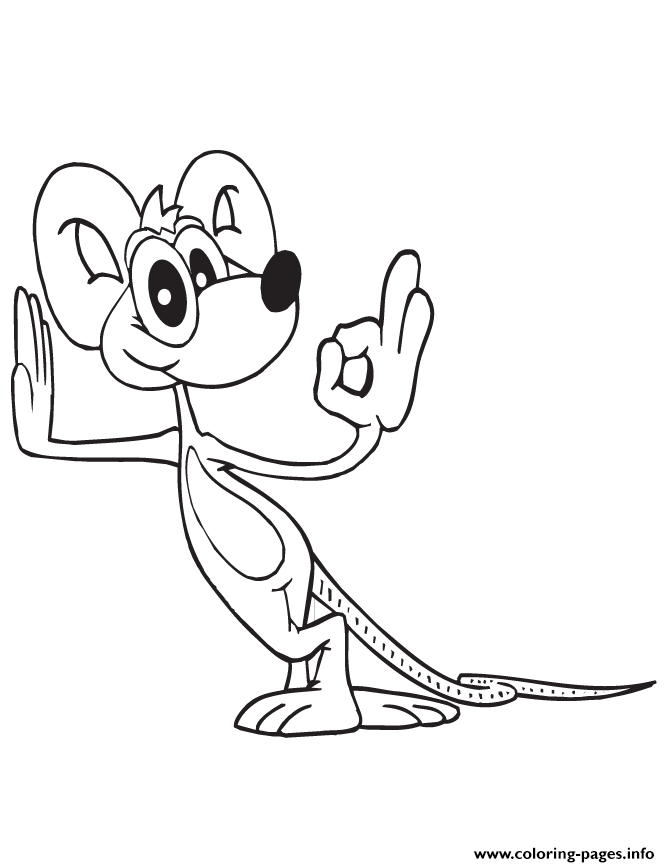 Cute Mouse Cartoon coloring