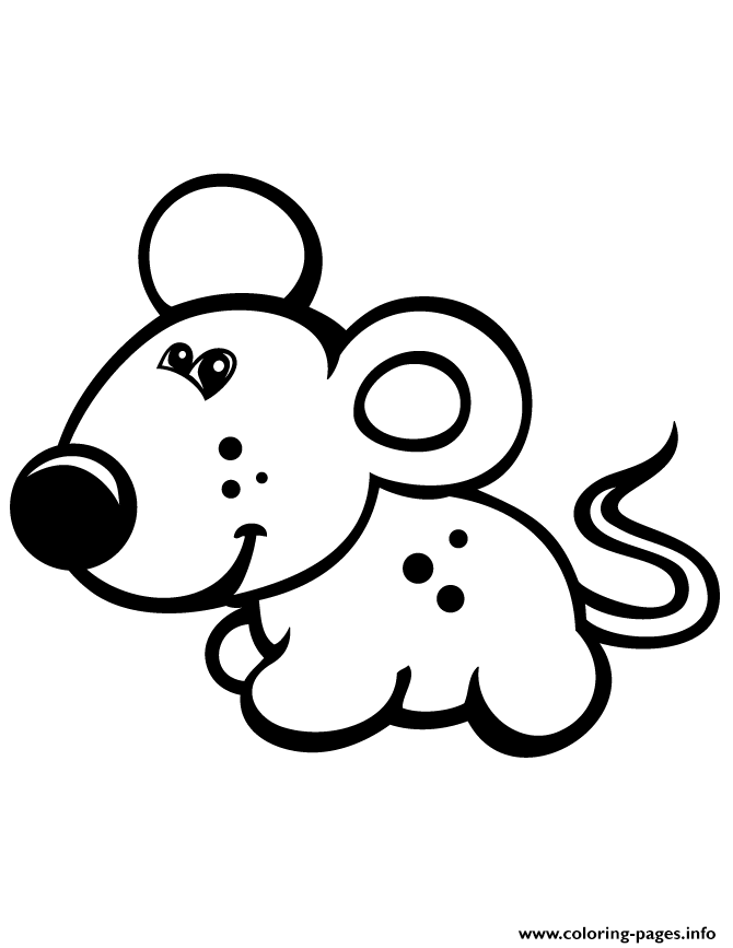 Cute Baby Mouse For Toddler coloring