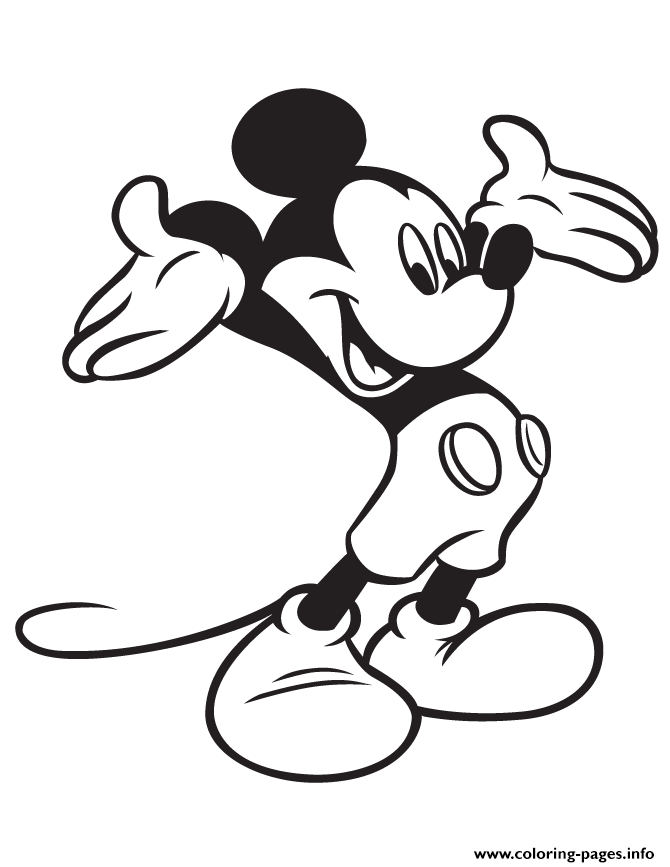 Cartoon Mickey Mouse Disney coloring