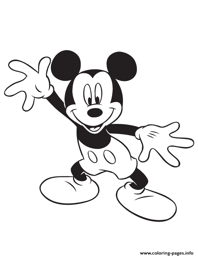 Silly Mickey Mouse Disney coloring