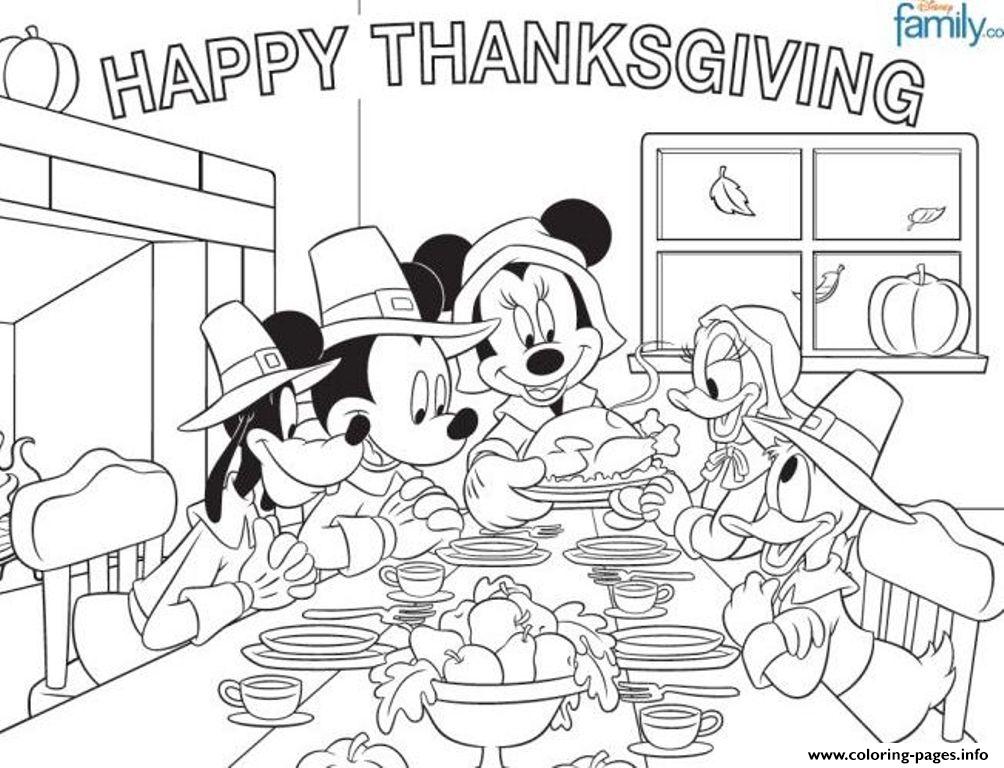 Disney Thanksgiving For Kidsefec coloring