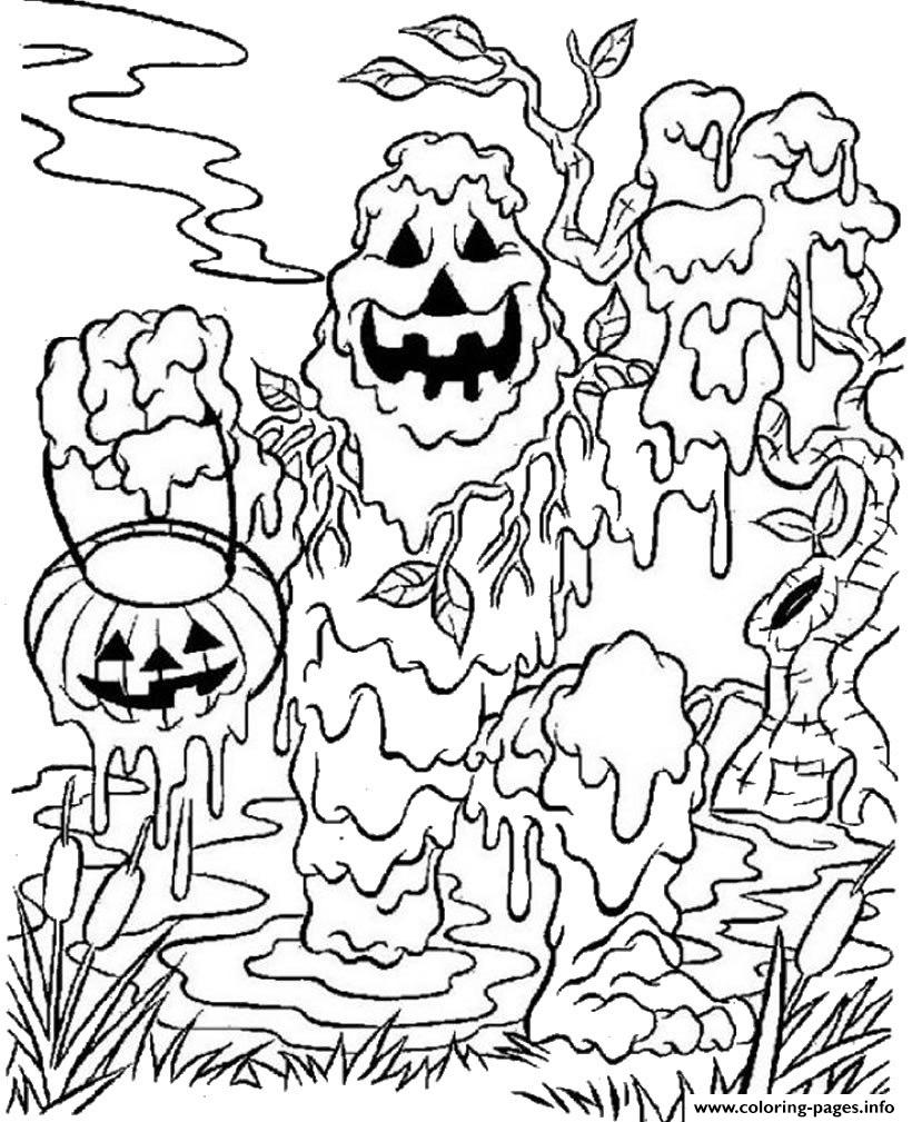 Monster Spooky Halloween S For Kids0f0e coloring