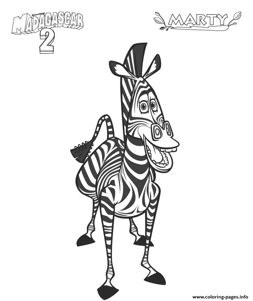 Coloring Pages For Kids Madagascar 2 Martyb5f0 coloring