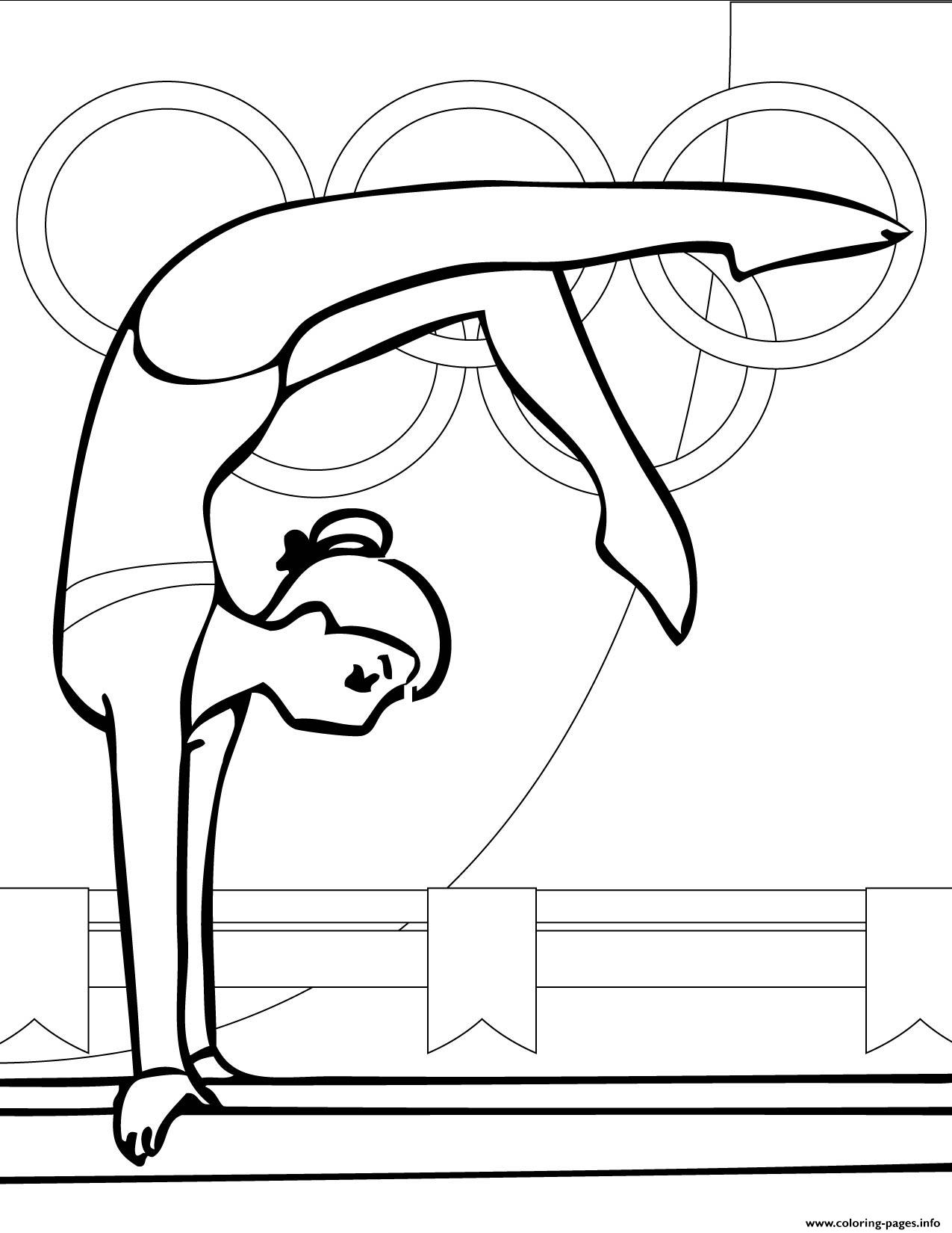 Coloring Pages For Kids Gymnastics The Balanceb3ae coloring
