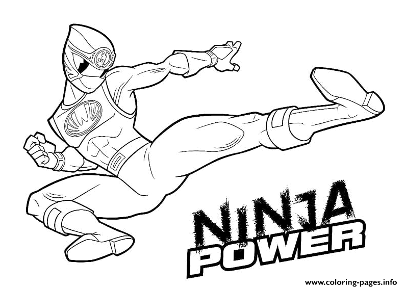 Ninja Power Rangers S For Kids Printable9ca6 coloring