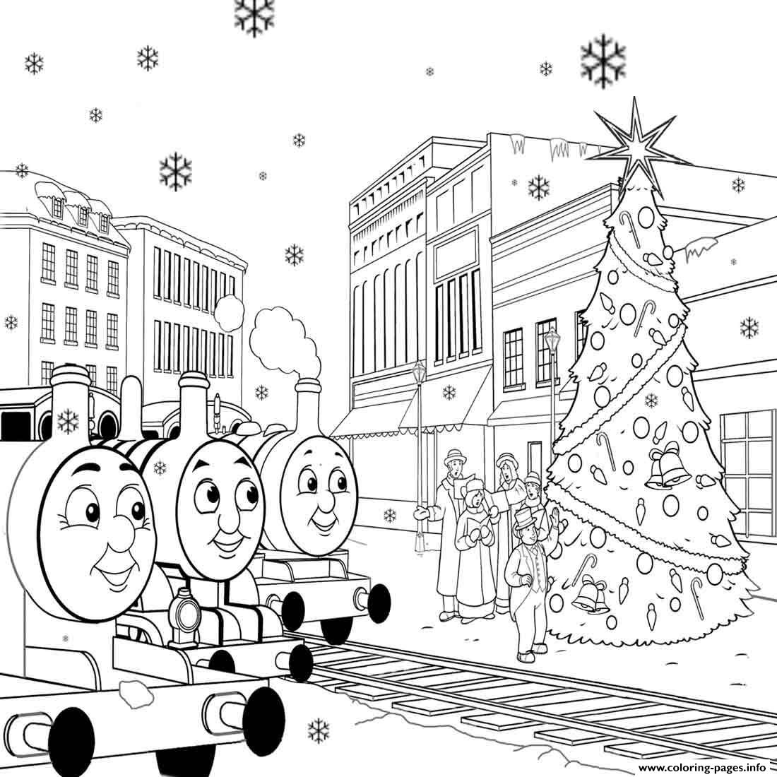 Free Printable Thomas The Train S For Kids Christmasa2de coloring