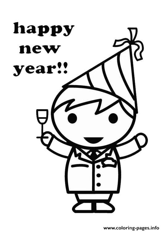 Coloring Pages For Kids New Year Celebrate8799 coloring
