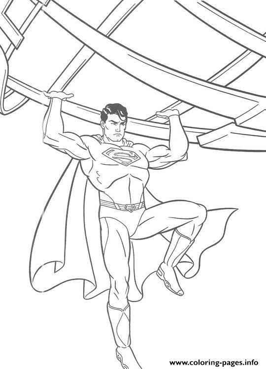 Fighting Superman S For Kids Printable56b0 coloring