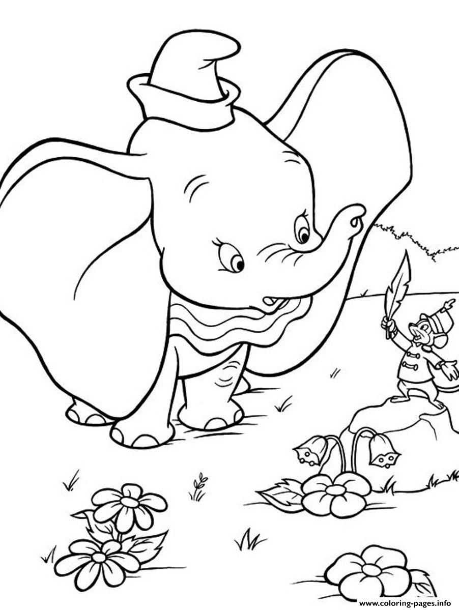 Kids Dumbo Free Printable Cartoon Sf928 coloring