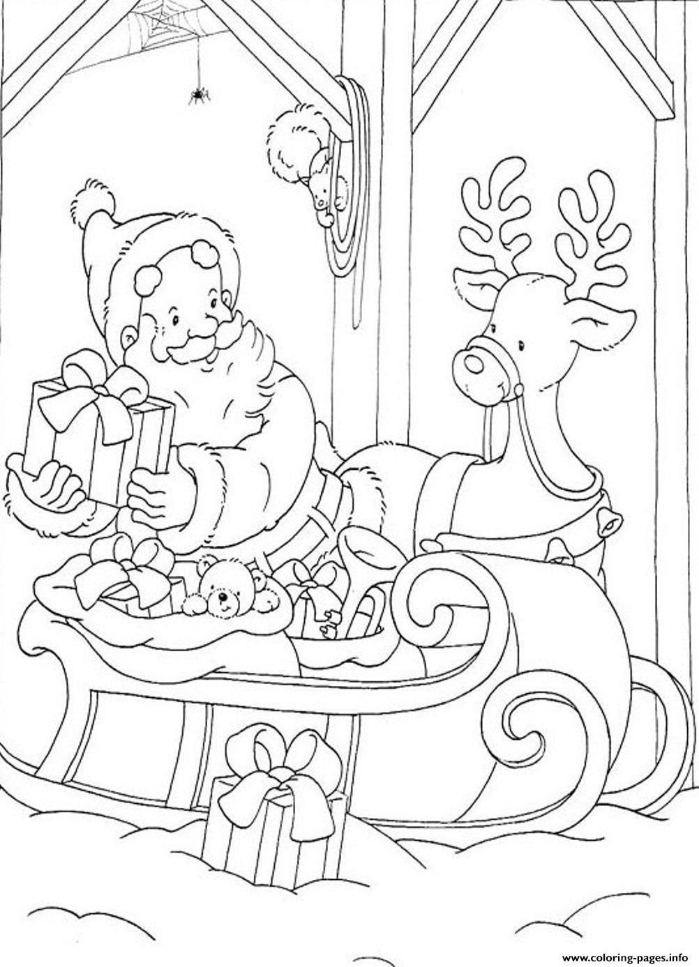 Santa S For Kids Printable Preparing Presents3bf4 coloring