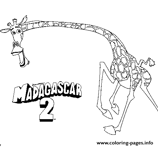 Coloring Pages For Kids Madagascar 2 Melman50f1 coloring