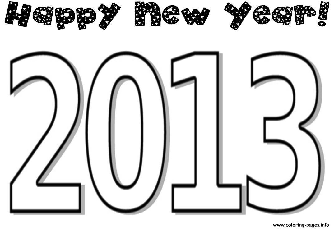 Coloring Pages For Kids New Year 2013fc1c coloring