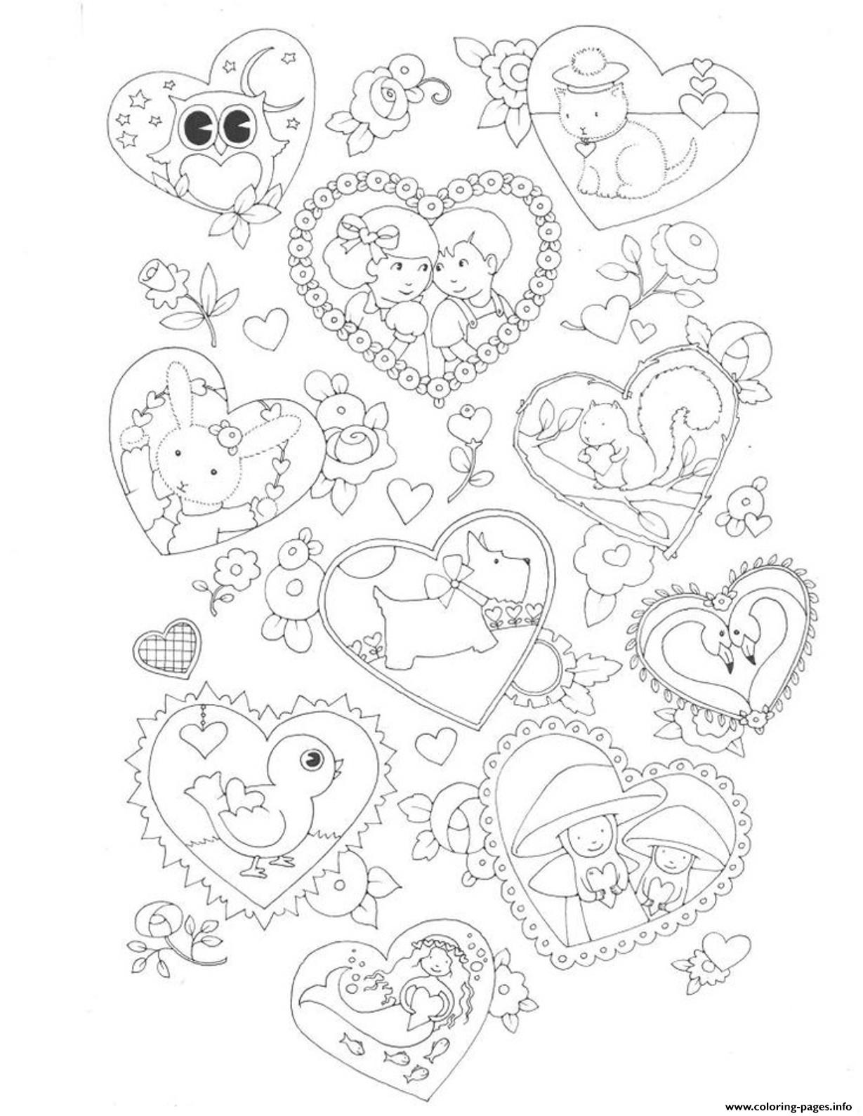 Valentine  For Kids38ed coloring