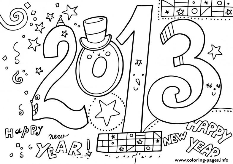 Coloring Pages For Kids New Year 2013 Free5321 coloring