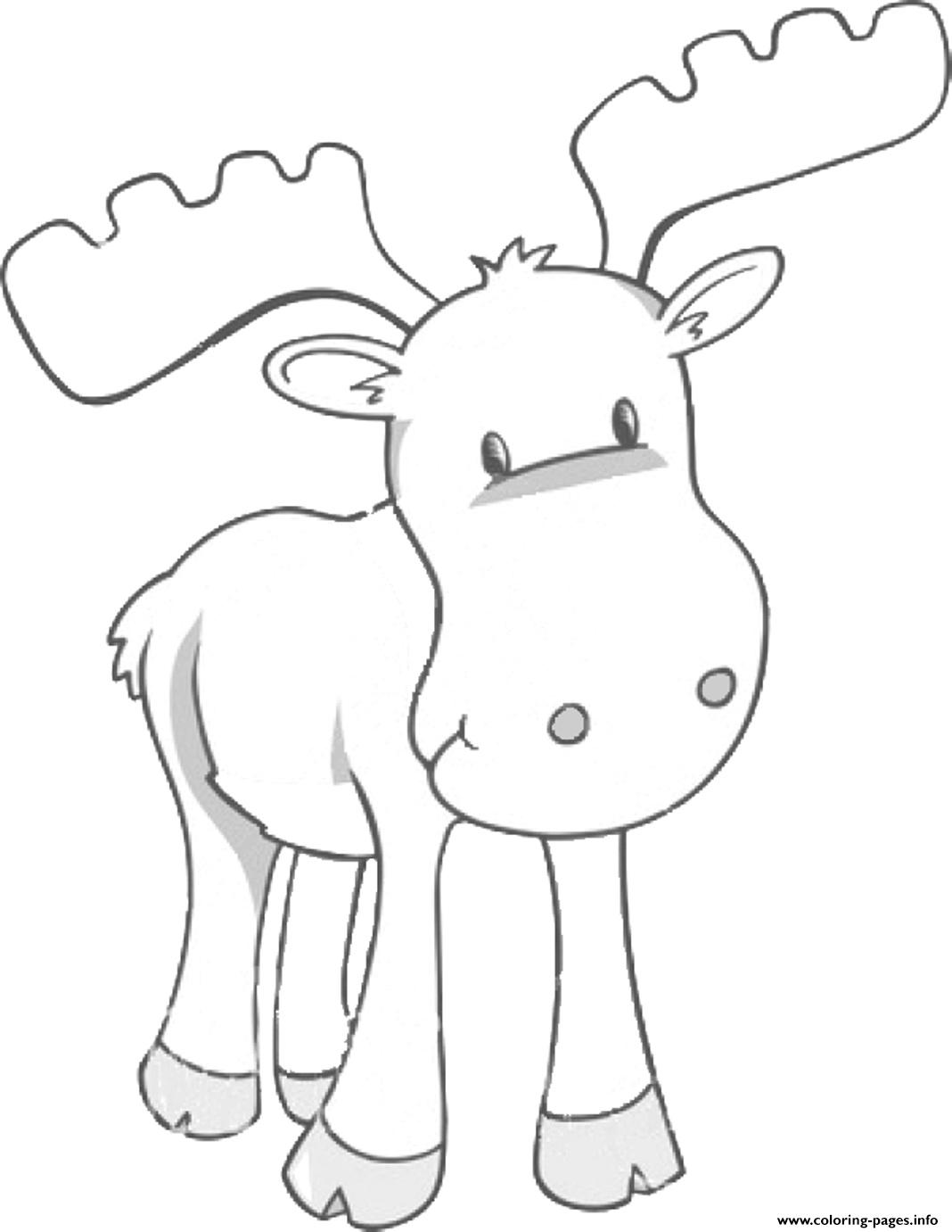 Moose Free Animal S For Kids14f3 coloring