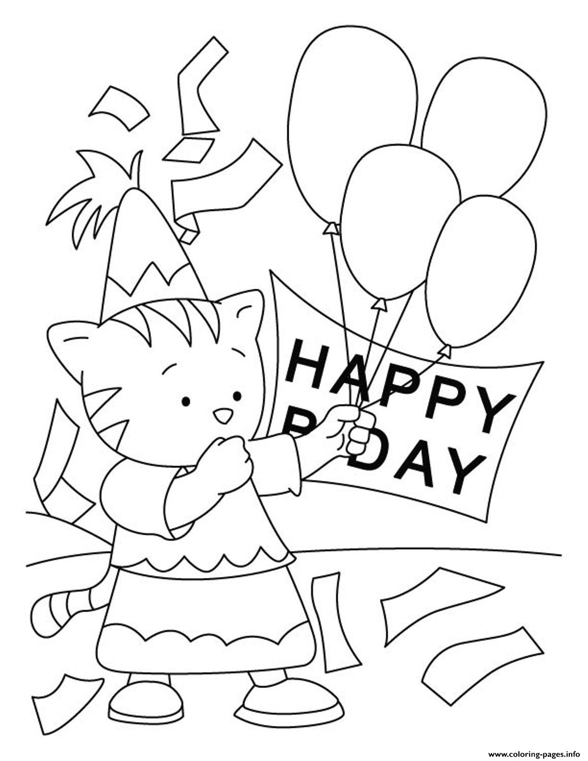Happy Birthday  For Kidsdd66 coloring